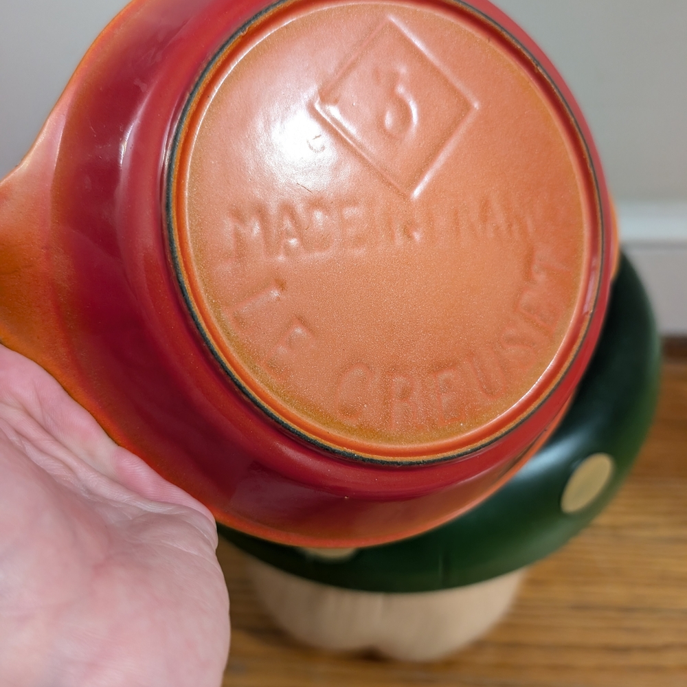 Le Creuset Red Stoneware Au Gratin Dish!